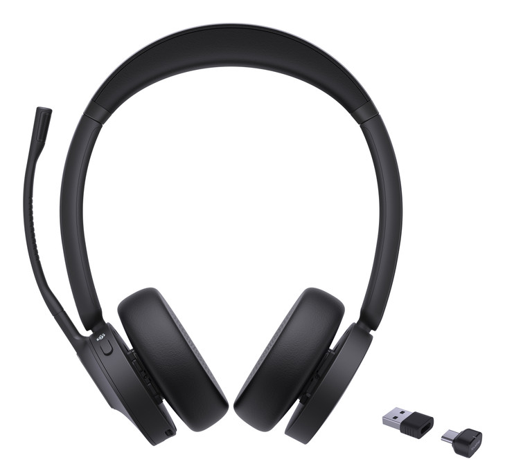 YEALINK (BH70) WIRELESS MS STEREO BLUETOOTH HEADSET BT51 DONGLE BLACK C TO A ADAPTER