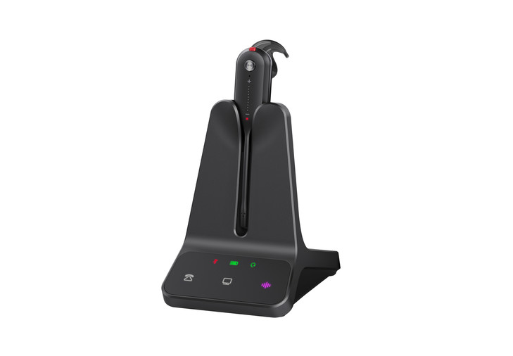 YEALINK (WH63-E2) DECT WIRELESS UC CONVERTIBLE HEADSET WITH BASE 2.5MM RINGER