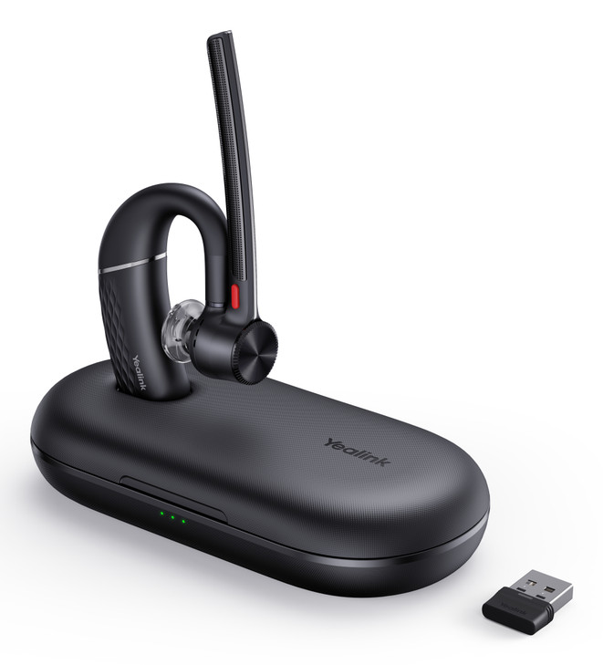 YEALINK (BH71-PRO) MS MONO BT HEADSET W/CHARGE CASE BT51 DONGLE MOBILE/PC USB-C/A ADAPTER