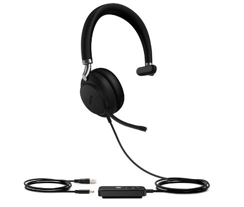 YEALINK (UH38) WIRED UC MONO HEADSET NOISE CANCELLING MIC LEATHER BLUETOOTH & USB-C
