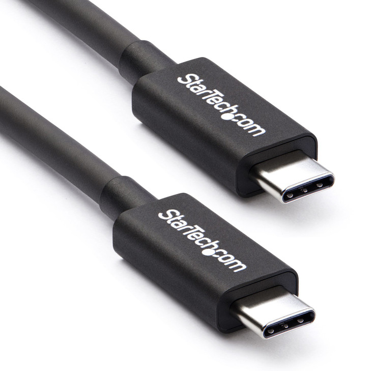 Startech 0.5M T/BOLT3 CABLE 40GBPS 100W PD BLACK 2YR