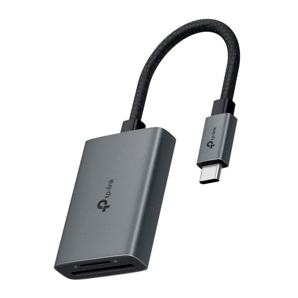 TP-LINK USB 3.0 TYPE-C TO SD & MICROSD 3.0 CARD READER UHS-I BLACK
