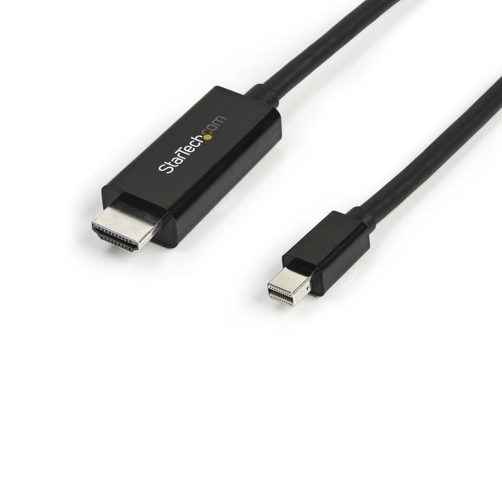 Startech 3M mDP TO HDMI ADAPTER CABLE 4K BLACK 3YR
