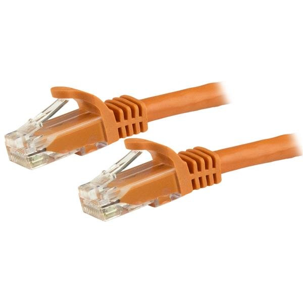 Startech 1M CAT6 ETHERNET CABLE ORANGE 650MHZ 100W SNAGLESS PATCH CORD LTW