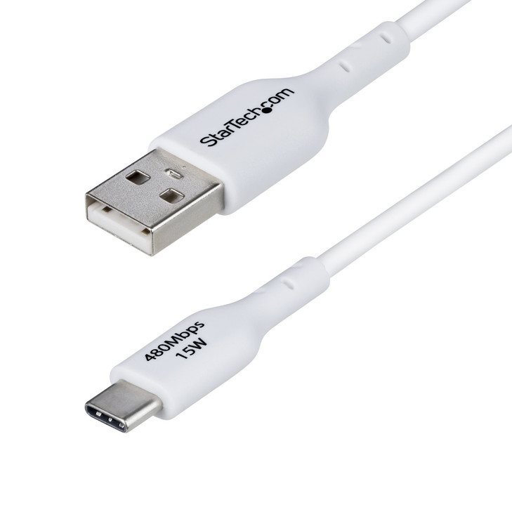 Startech 3FT (1M) WHITE USB-A TO USB-C CHARGING CABLE/CORD M/M LTW