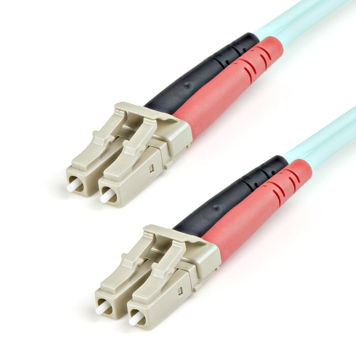 Startech 1M LC FIBER OPTIC CABLE 10GB MM DUPLEX 50 /125 - LSZH LTW (AQUA)