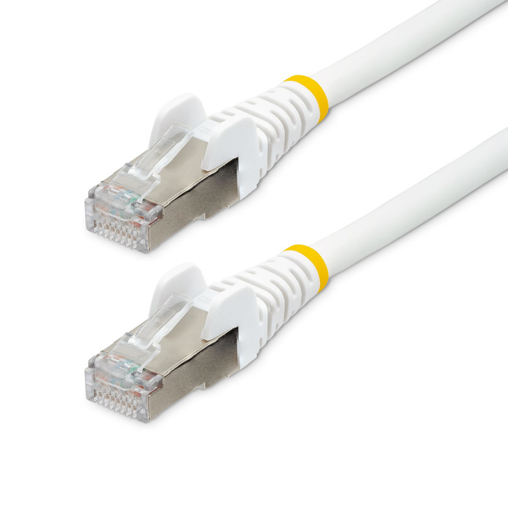 Startech 1.5M CAT6A ETHERNET CABLE - WHITE - LOW SMOKE ZERO HALOGEN (LSZH) - 10GBE 500