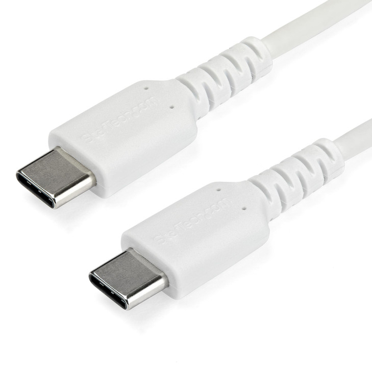 Startech 1M USB-C 2.0 CABLE DURABLE 60W PASSTHROUGH WHITE LTW