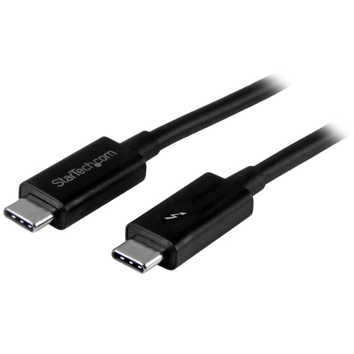 Startech 1M T/BOLT3 CABLE 20GBPS 100W PD BLACK 2YR