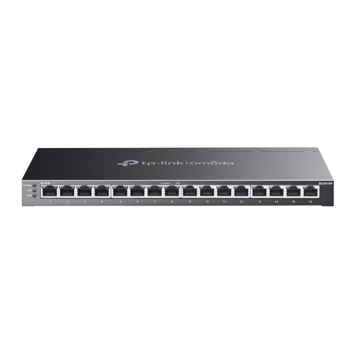 TP-LINK OMADA 16-PORT MANAGED GIGABIT DESKTOP SWITCH POE+(8) 120W 5YR