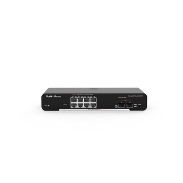 RUIJIE REYEE 8 PORT GIGABIT LAYER 2 MANAGED SWITCH - 8 POE+ (125W) - 8X GE + 2X SFP 5YR