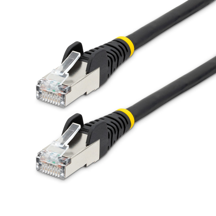 Startech 1.5M CAT6A ETHERNET CABLE - BLACK - LOW SMOKE ZERO HALOGEN (LSZH) - 10GBE 500
