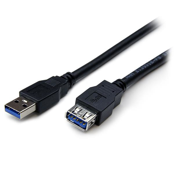 Startech 2M USB 3.0 A TO A EXTENSION CABLE M/F BLACK LTW