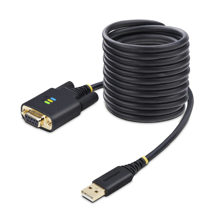 Startech 10FT (3M) USB TO NULL MODEM SERIAL ADAPTER CABLE INTERCHANGEABLE DB9 SCREWS/