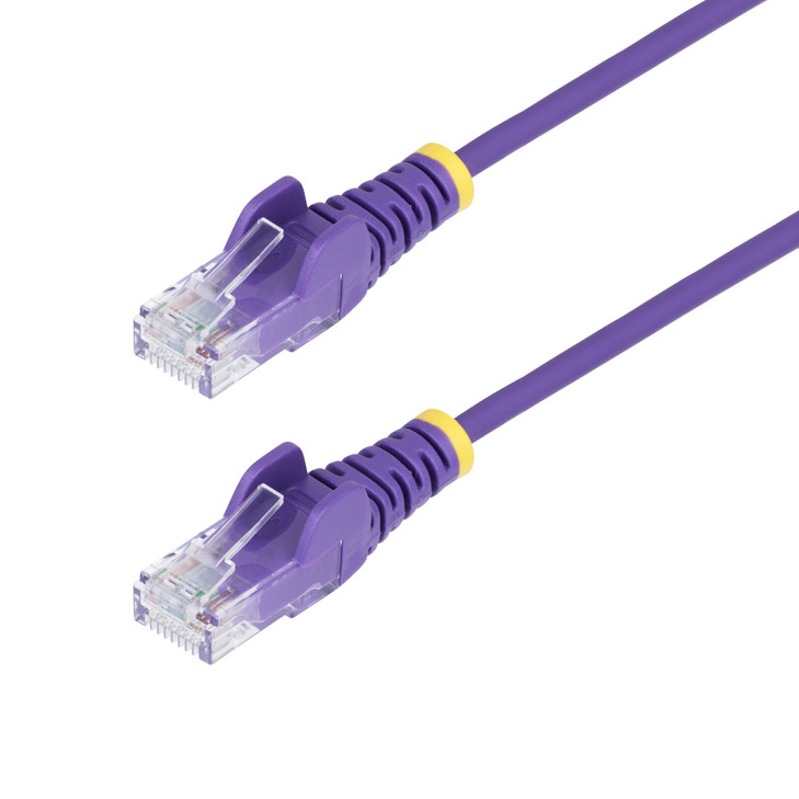 Startech.com 1m Purple Slim CAT6 Ethernet Cable Snagless 28AWG LSZH LTW