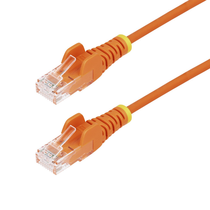 Startech.com 1m Orange Slim CAT6 Ethernet Cable Snagless 28AWG LSZH LTW