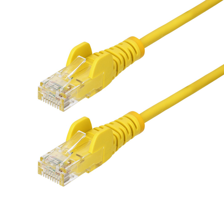 Startech.com 1m Yellow Slim CAT6 Ethernet Cable Snagless 28AWG LSZH LTW