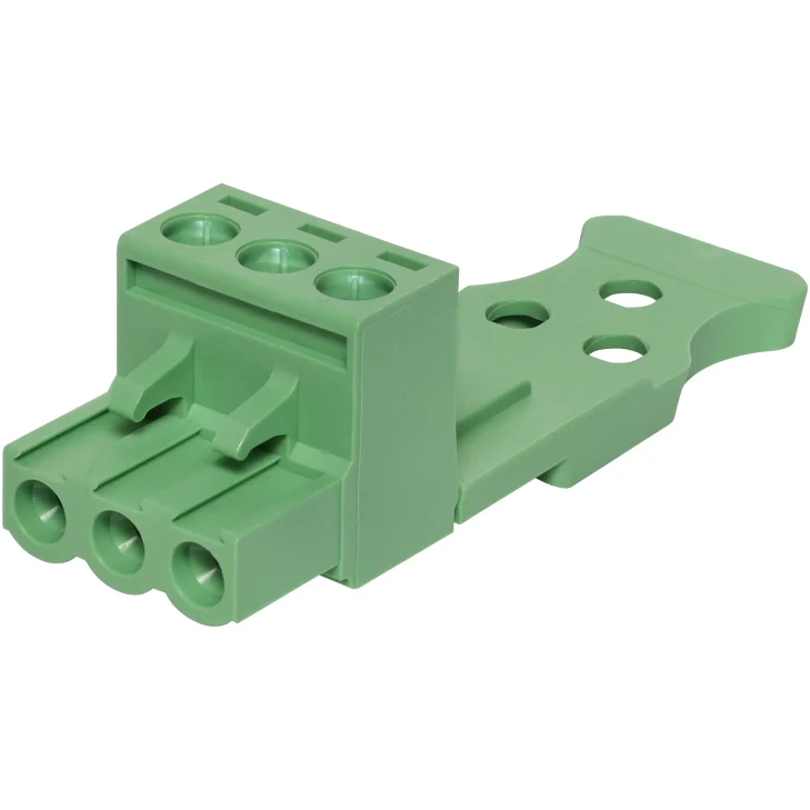 3 Way 5.08mm Pluggable Terminal Plug With Strain Relief
