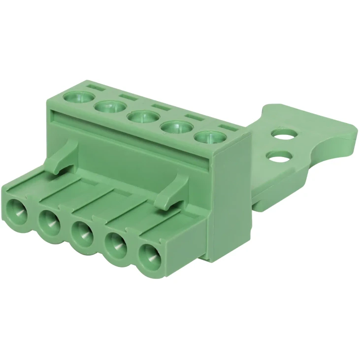 5 Way 5.08mm Pluggable Terminal Plug With Strain Relief