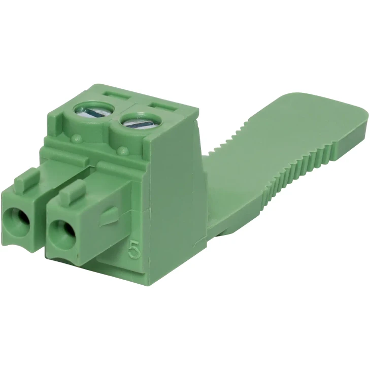 2 Way 3.81mm Pluggable Terminal Plug With Strain Relief