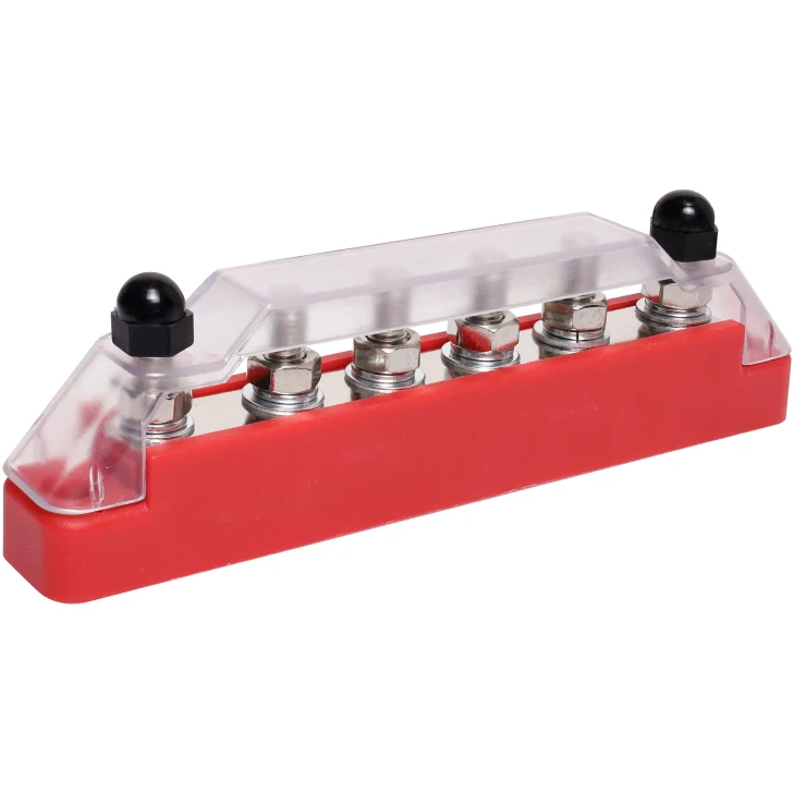 6 Way Red 150A M6 Power Bus Bar