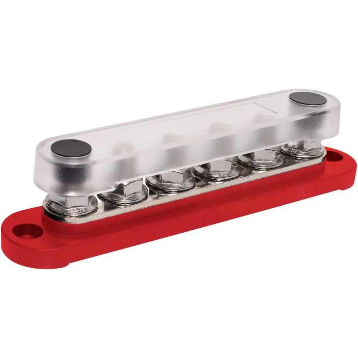 6 Way Red 150A M8 Power Bus Bar