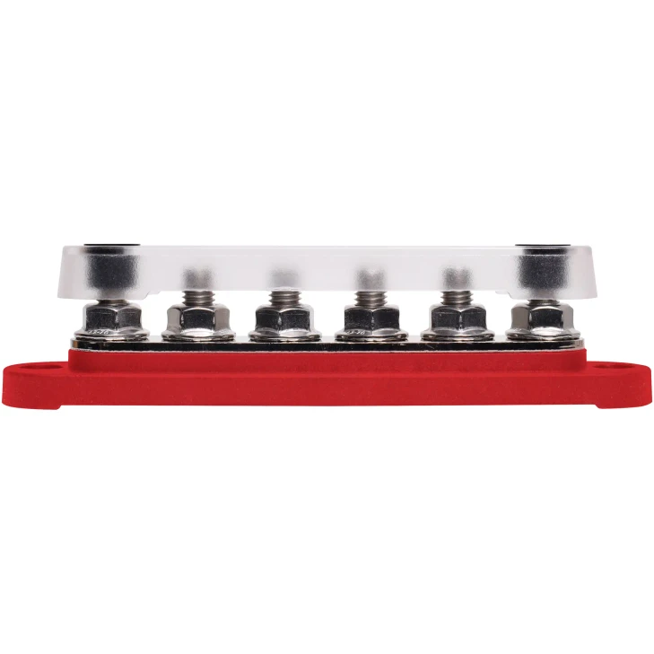 6 Way Red 150A M8 Power Bus Bar