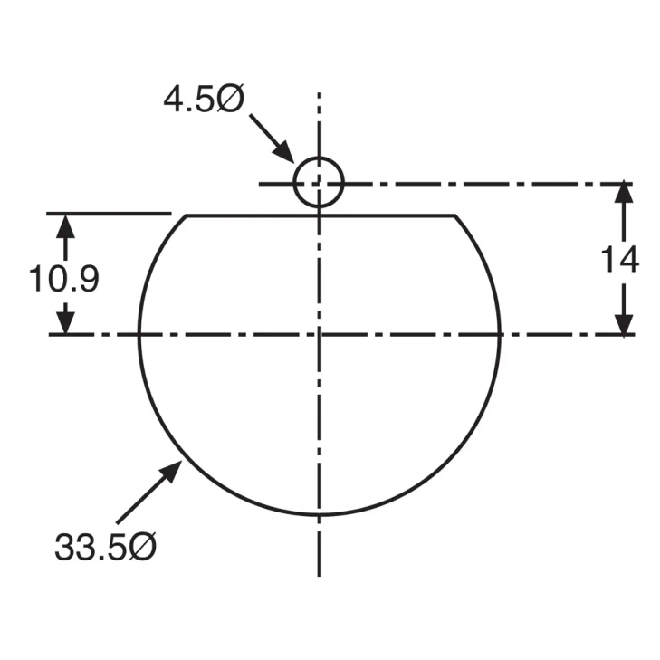 3 Pin 15A Flush Mount Black Mains Socket (Rear Wire Entry)