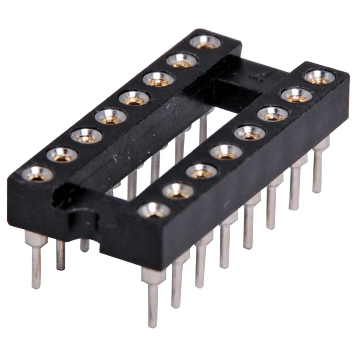 16 Pin (0.3") DIL Machined Pin IC Socket