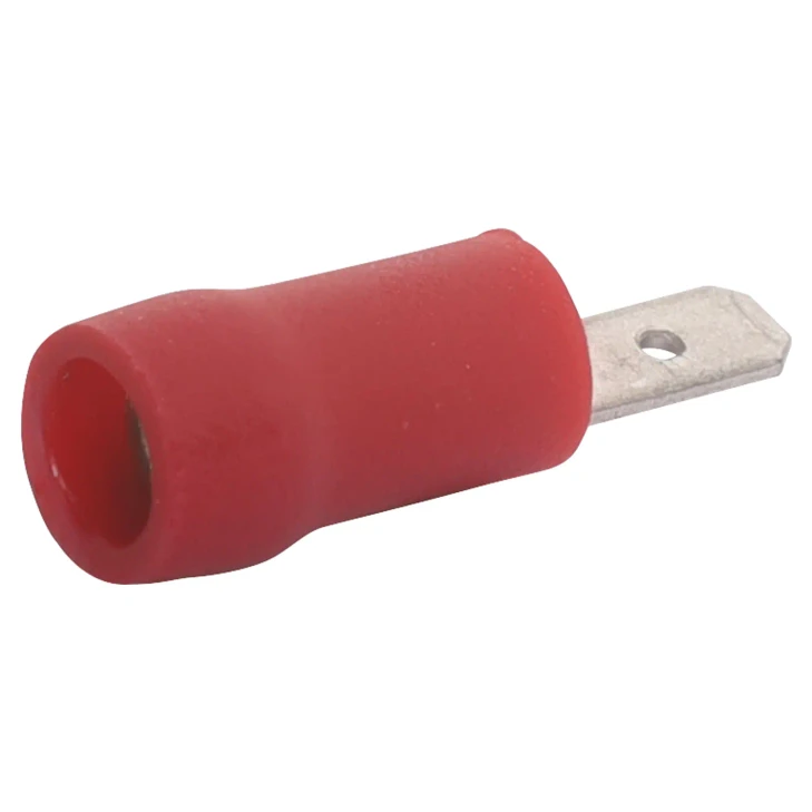 Red 2.8mm Male Spade Crimp Pk 10
