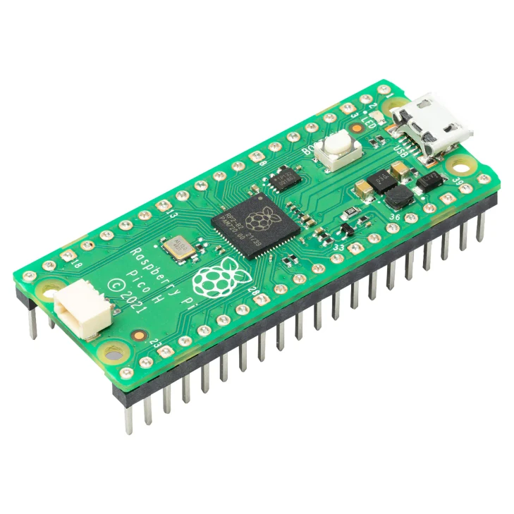 Raspberry Pi Pico H Board With Headers