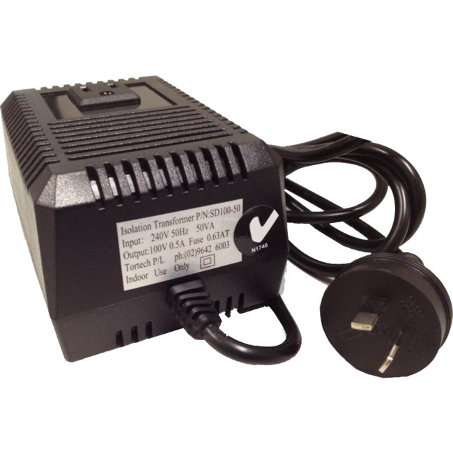 TORTECH SD100-50W 100V 50W JAPANESE VOLTAGE STEPDOWN TRANSFORMER
