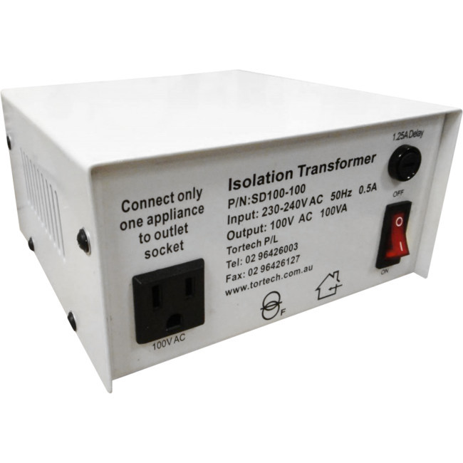 TORTECH SD100-100W 100V 100W JAPANESE VOLTAGE STEPDOWN TRANSFORMER
