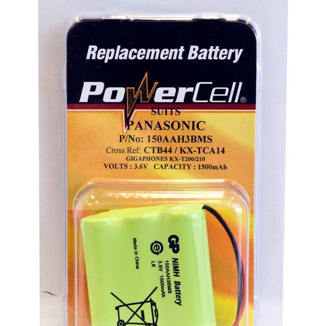 POWERCELL CTB44 3.6V NIMH 1500MAH BATTERY SUITS PANASONIC CORDLESS PHONE