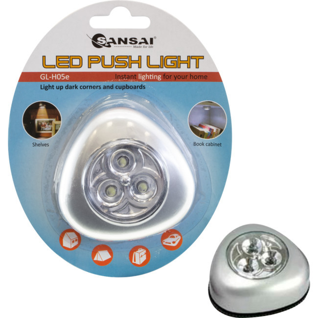 SANSAI GLH05ESV LED PUSH LIGHT SILVER