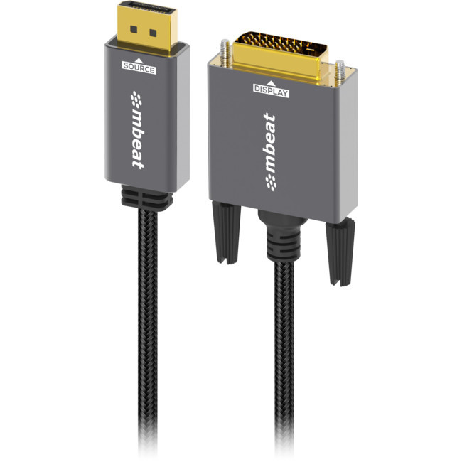 MBEAT LC8020 1.8M DISPLAYPORT TO DVI-D CABLE TOUGH LINK