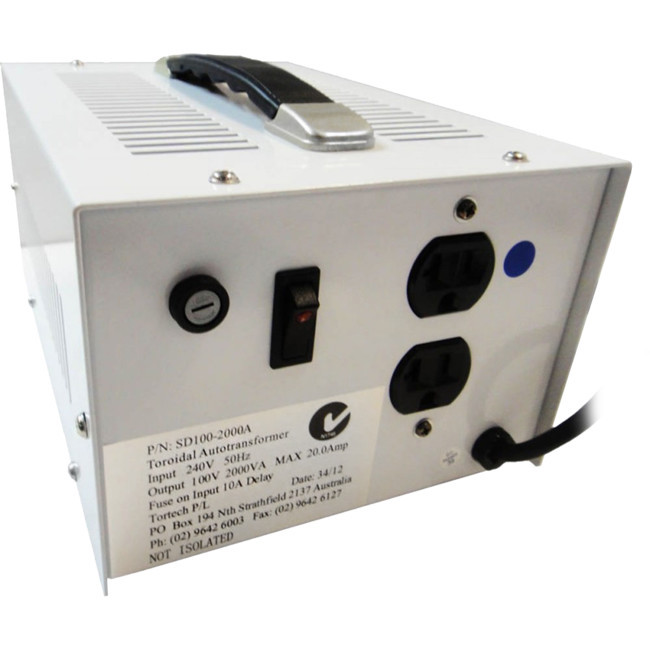 TORTECH SD100-2000A 2000W JAPANESE AUTO STEPDOWN *NOT DIELECTRICALLY ISOLATED*