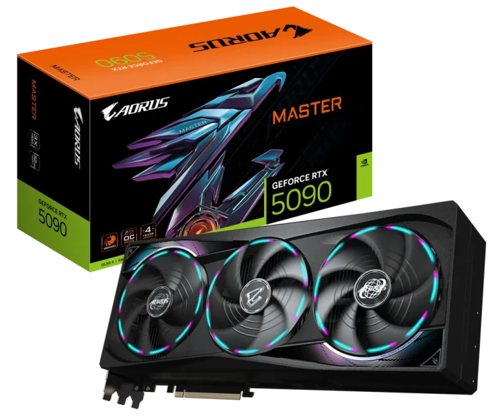 Gigabyte AORUS GeForce RTX 5090 MASTER 32GB GDDR7 Graphics Card