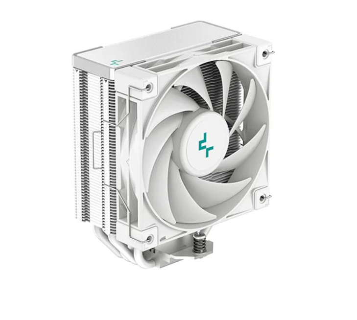 DeepCool AK400 White Performance CPU Cooler, 4 Heat Pipe Tower, High-Performance FDB Fan, 220W Heat Dissipation, Intel LGA1700/1200/1151 AMD AM4