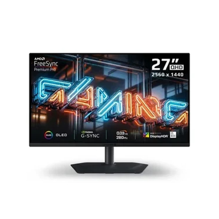 Gigabyte MO27Q2A QHD 280Hz G-Sync HDR QD-OLED 27in Gaming Monitor