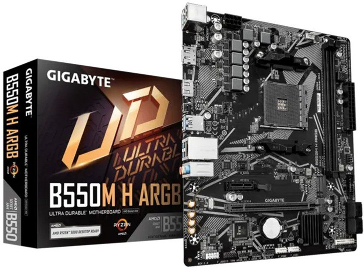Gigabyte B550M H ARGB AM4 DDR4 mATX Motherboard