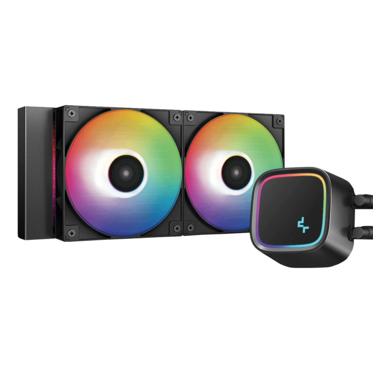 DeepCool LE500 240mm All-in-One CPU Liquid Cooler, LED Lighting, PWN Fans.Hydro Bearing