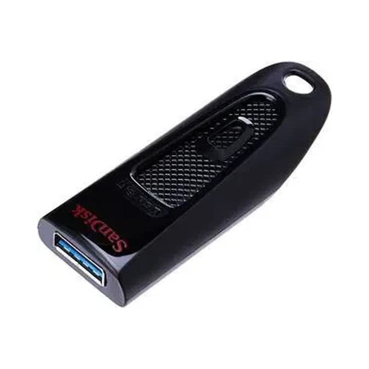 SanDisk Ultra USB 3.0 Flash Drive, CZ48 64GB, USB3.0, Black, stylish sleek design, 5Y