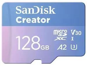 MicroSD creator cards UHS 128GB MicroSD 190MB/s(R) / 90MB/s(W)