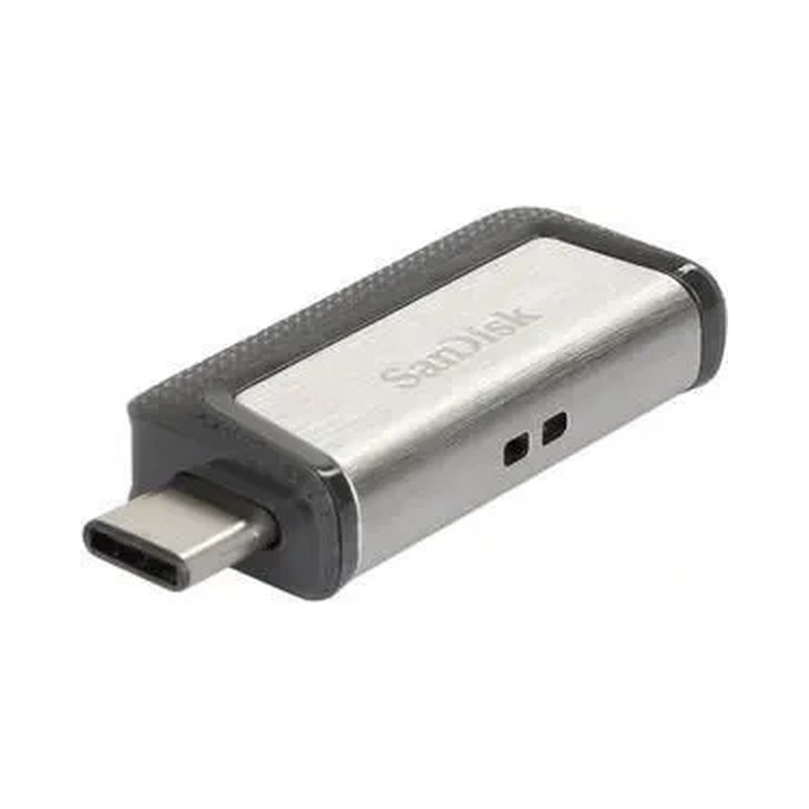 SanDisk Ultra Dual Drive USB Type C, SDDDC2 128GB, USB Type C, Blk, USB3.1/Type C reversible, Retractable, Type-C enabled Android, 5Y