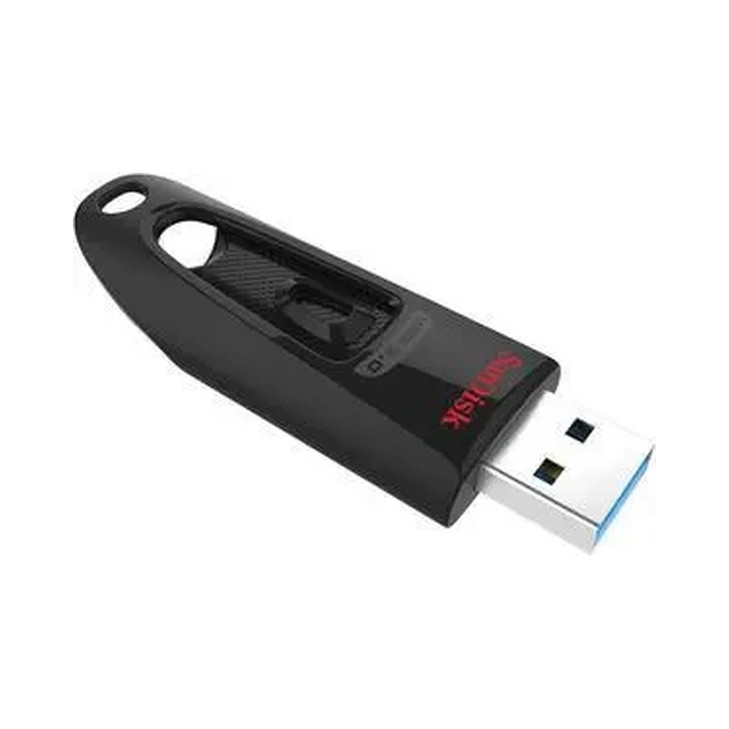SanDisk Ultra USB 3.0 Flash Drive, CZ48 512GB, USB3.0, Black, stylish sleek design, 5Y