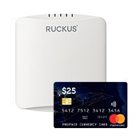 RUCKUS UNLEASHED R550 DUAL BAND 11AX INDOOR AP 2X2:2 PLENUM + $25 MC BUNDLE