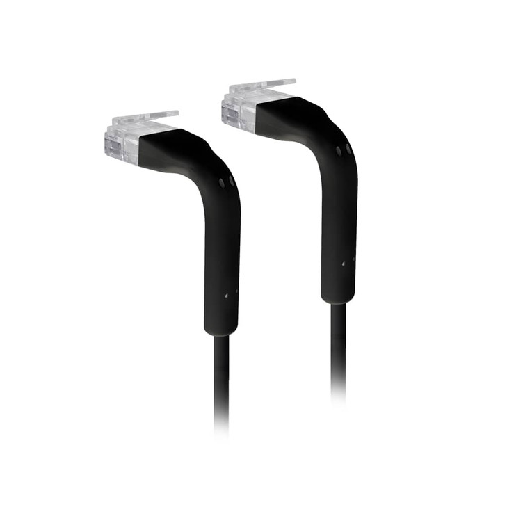 Ubiquiti UniFi Patch Cable, Length 0.3m, Black, Ultra-Thin Patch Cable With GbE Support And Flexible, Bendable Boots Enhanced Installation Versatility