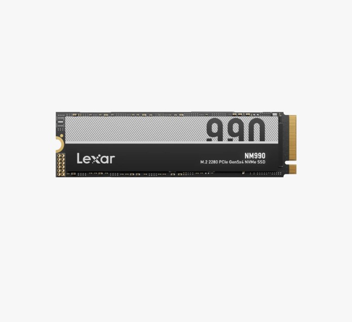 Lexar LNM990X004T-RNNNG Internal SSD 4TB PCIe G5x4 M.2 2280 up to 14000MB/s read, 11000MB/s write - 5 year limited warranty