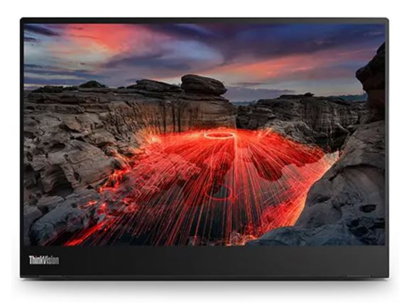 LENOVO ThinkVision M14-2 14' TOUCH 2K 2240x1400 Portable Monitor 60Hz 6ms Tilt Lift Pivot Height Adjustable 0.7kg 178° View Angle Pen USB-C DP1.2 VESA